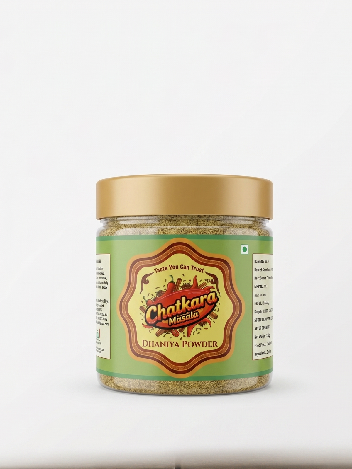 Fresh Ground Dhania Powder (Coriander) – 100% Pure (200g)
