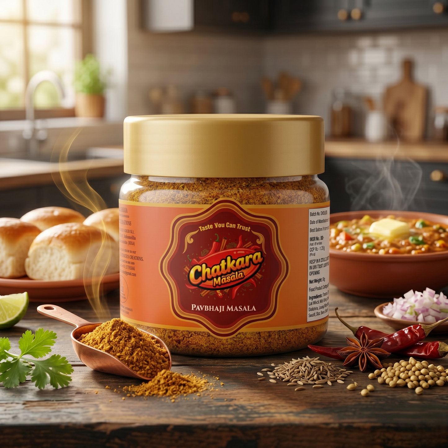 Premium Pav Bhaji Masala – Authentic Indian Spices (50g)